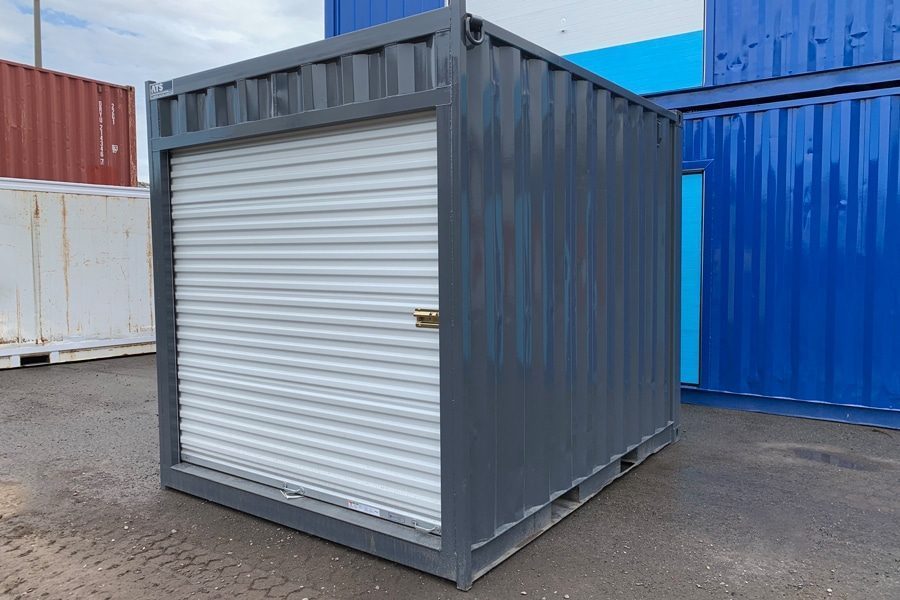 10 foot shipping container with roll up door