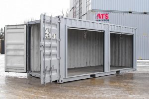 double door roll up 20 foot container