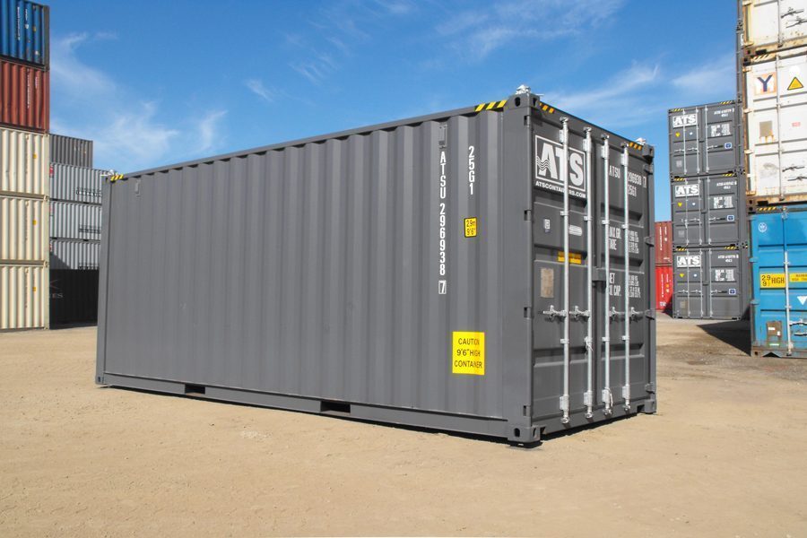 Ouvriers et container - 9843