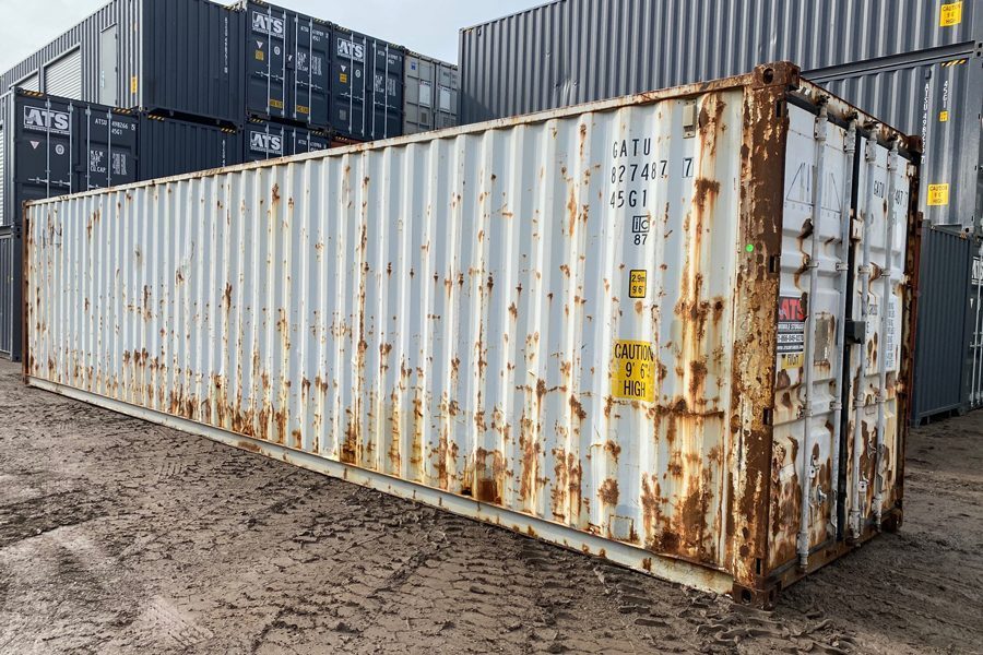 40HC rusty used container