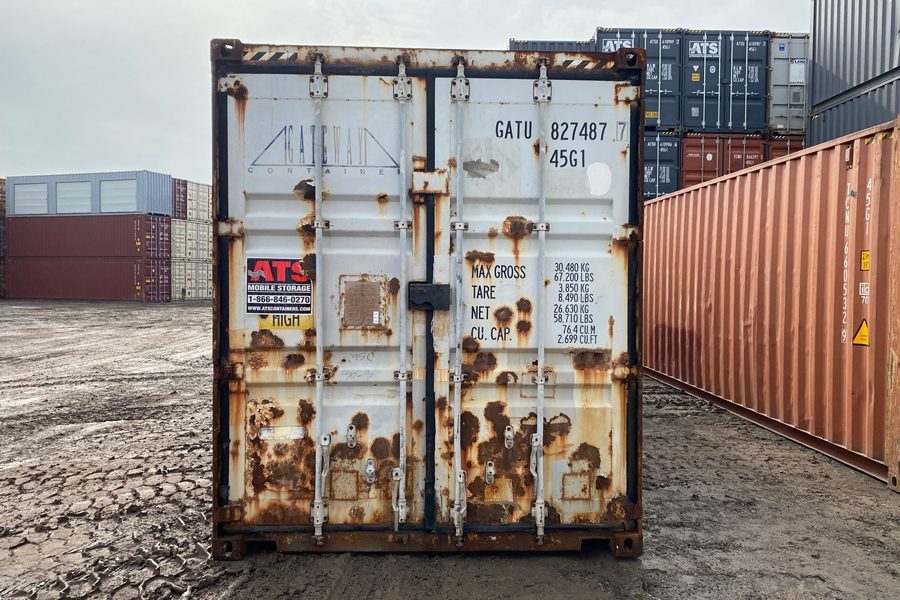 40 foot rusty clearance container