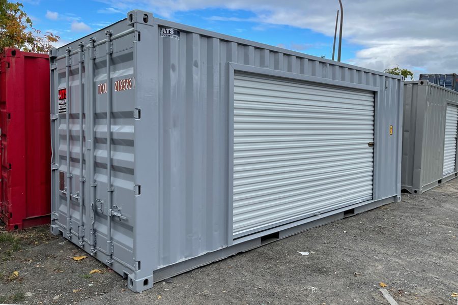 20′ ROLL UP DOOR CONTAINER – 12’W
