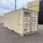 20 foot container with beige exterior