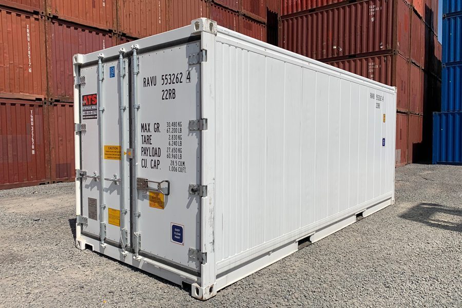 thumbnail image 2 of Herpa 1:87 Scale 20 Ft. Reefer Container - White Blank (HN2287-3) For Model Railways 2 of 4