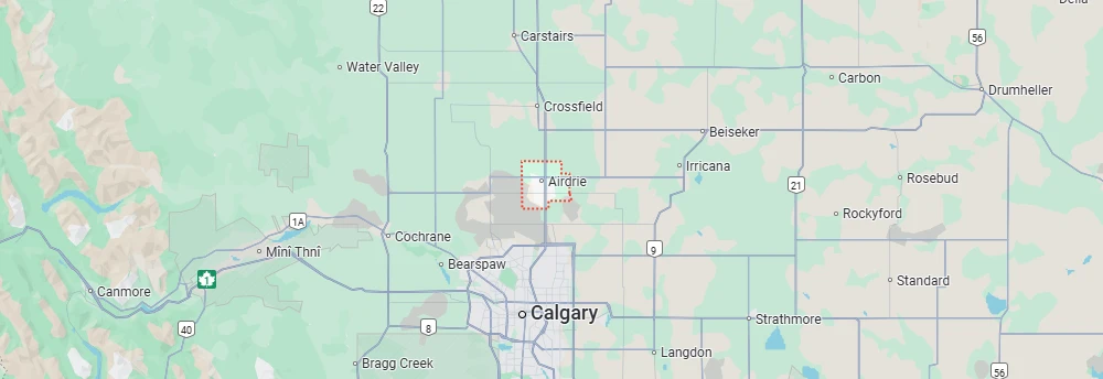 map of airdrie