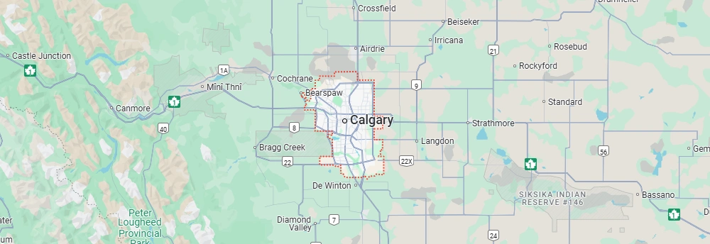 Map of Calgary