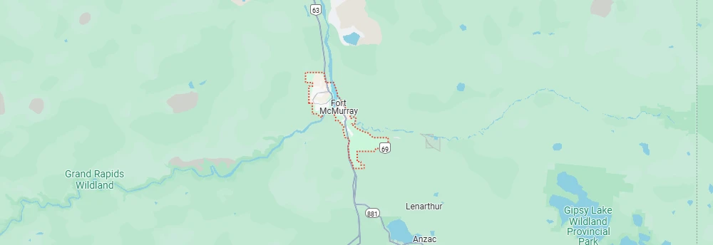 Map of Fort McMurray