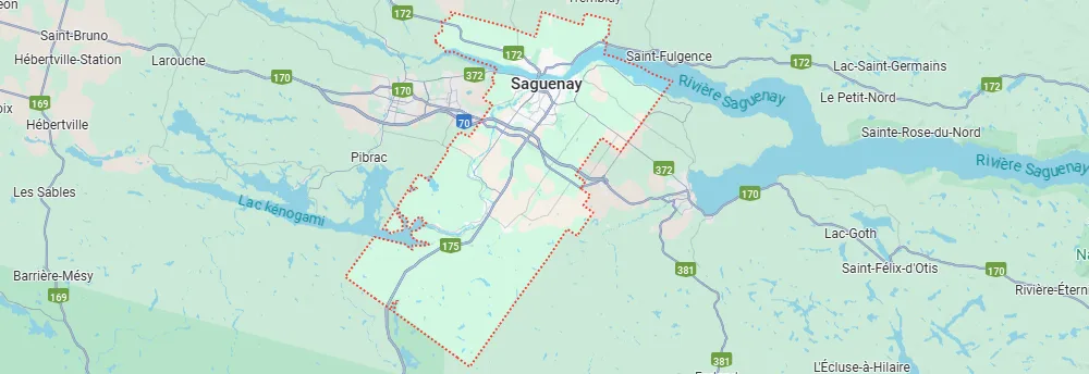 Map of Chicoutimi