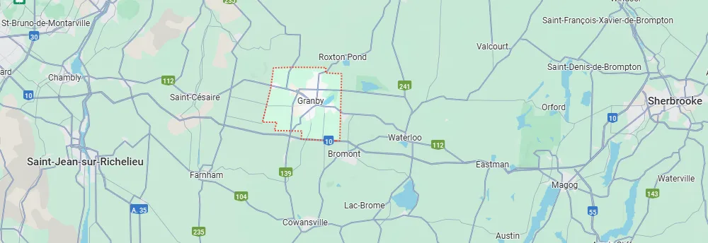 Map of Granby