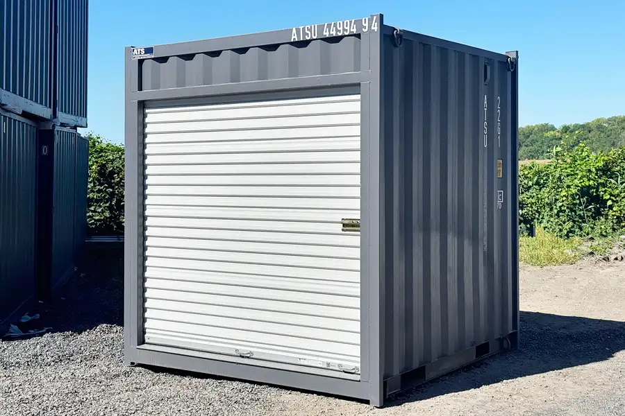 8ft roll-up door steel storage container
