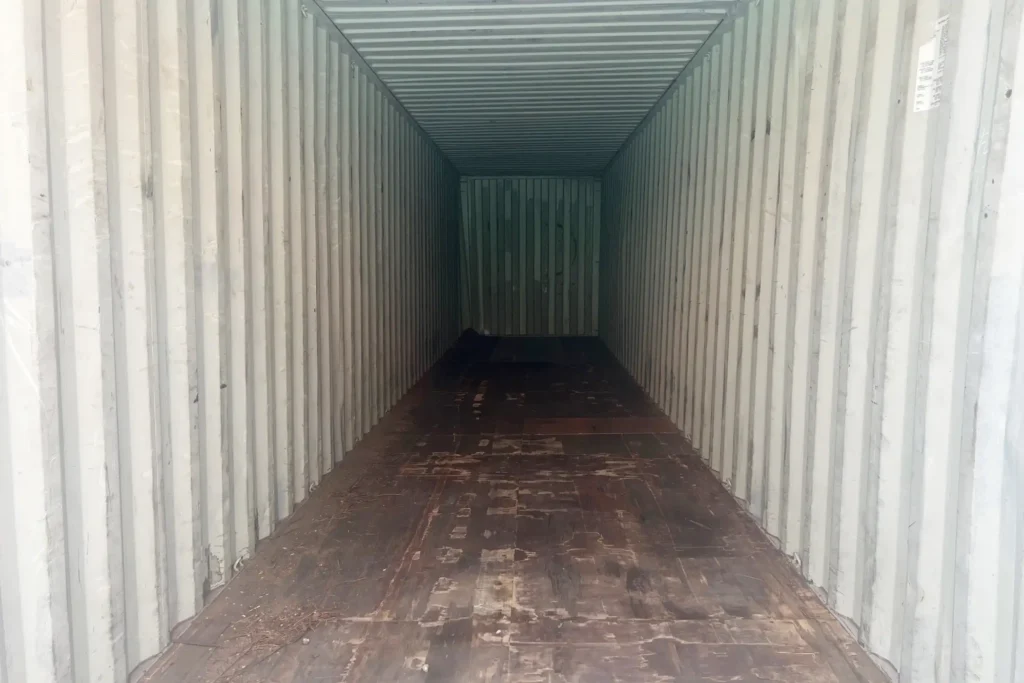 40 high cube used sea can on clearance in Edmonton interior view