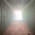 40 high cube used sea can on clearance in Edmonton doors open.