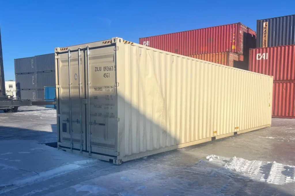 New clearance 40ft high cube shipping container.