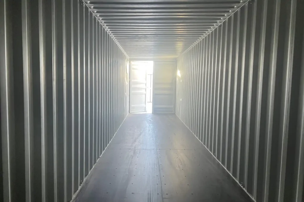 New 40ft sea can interior.
