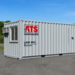 Conteneur Job Box ATS utilisé comme bureau de chantier portable